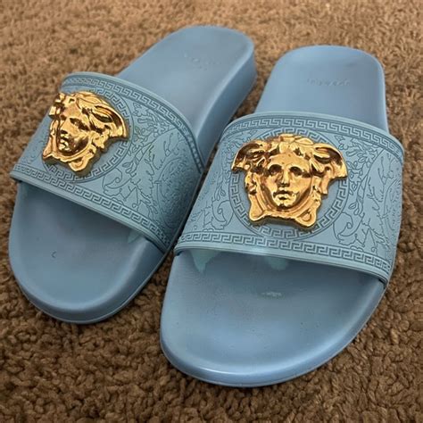 versace ladies slides|versace flip flops women's.